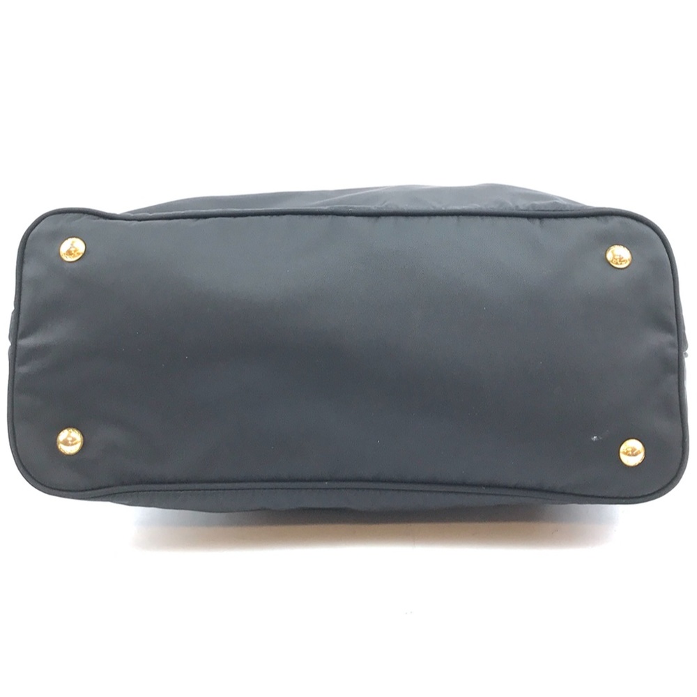 Rare Tessuto Tote Handbag Black Nylon ShoulderBag - Picture 5 of 13